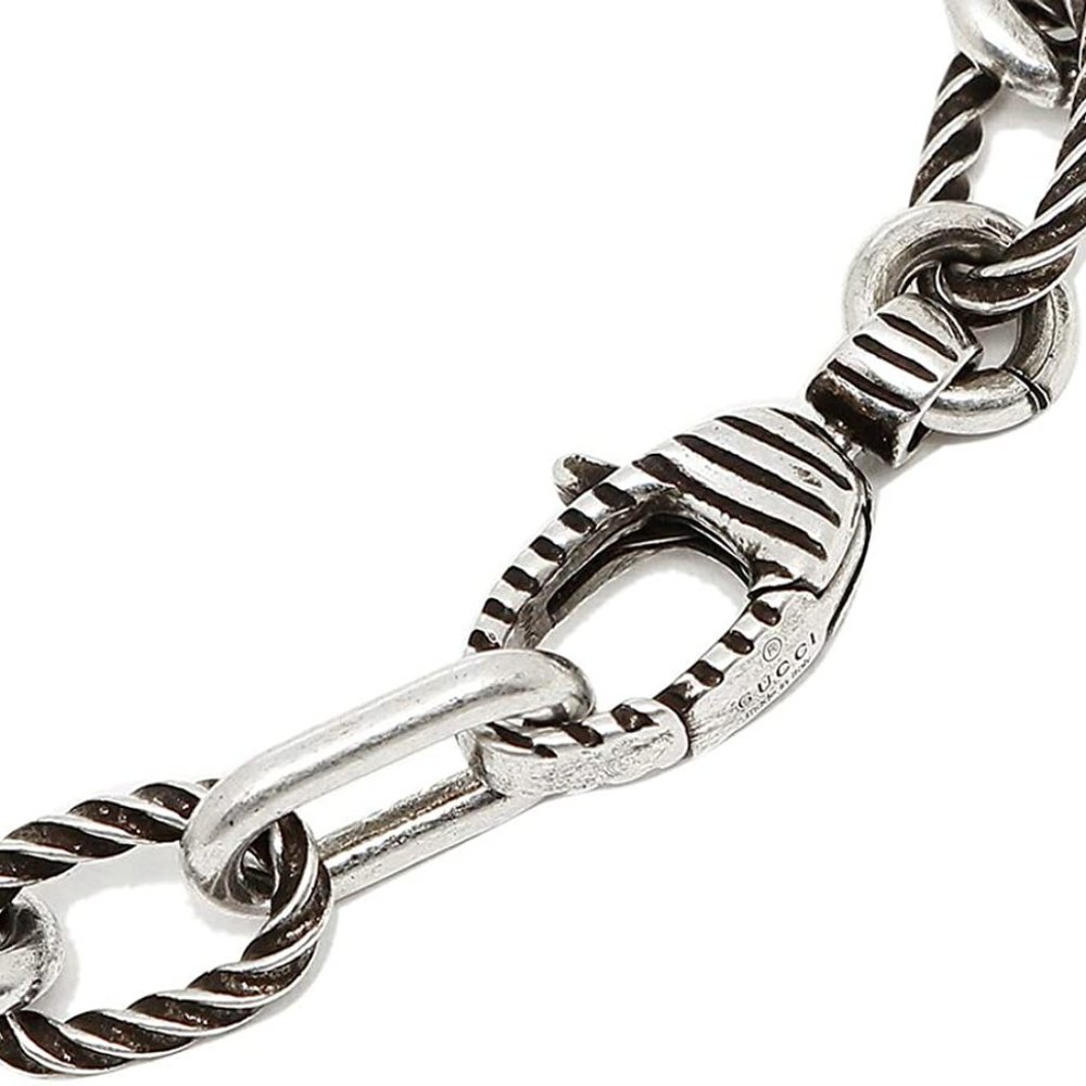 Gucci Silver Bracelet with Interlocking GG Charm - Picture 4 of 7